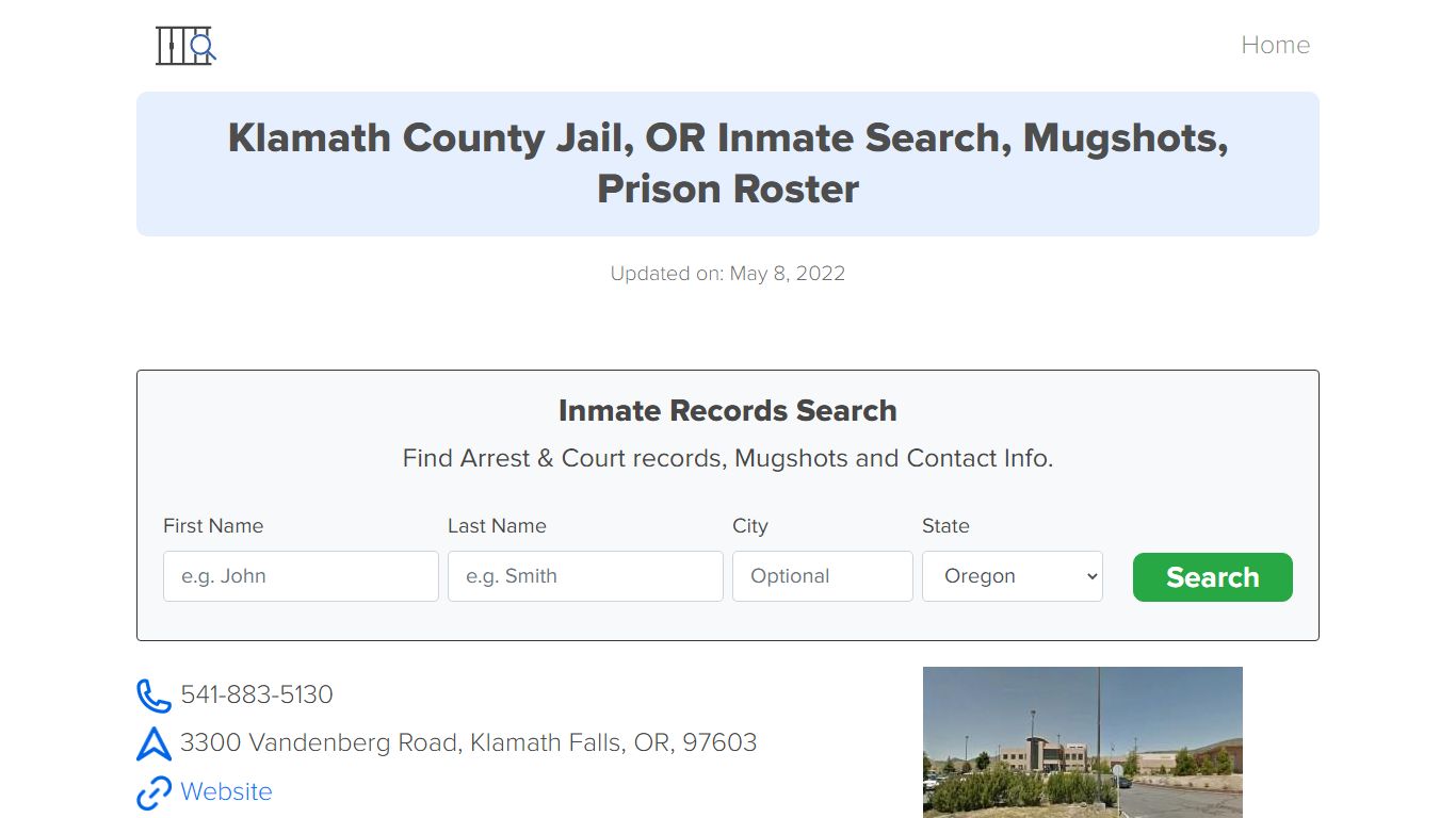 Klamath County Jail, OR Inmate Search, Mugshots, Prison Roster